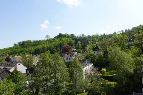 Dachloggia mit Blick zum Schloss