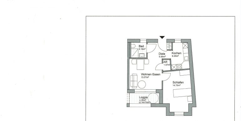 Grundriss 1.OG 46 m²